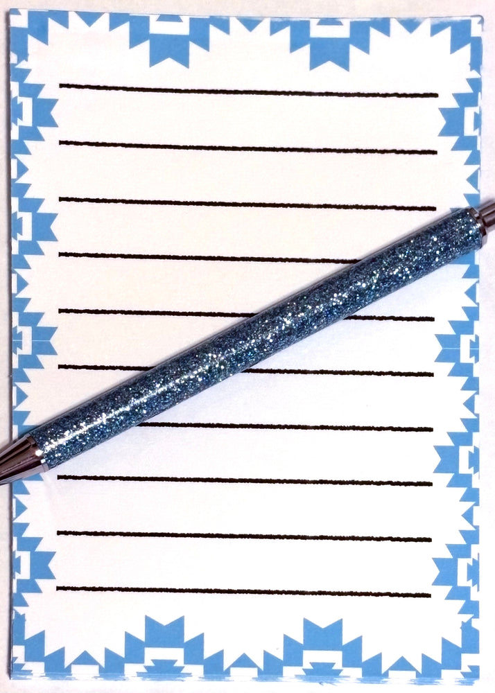 Blue Aztec Notepad