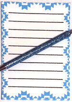 Blue Aztec Notepad