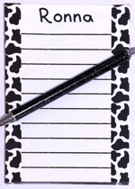 Cow Print Notepad